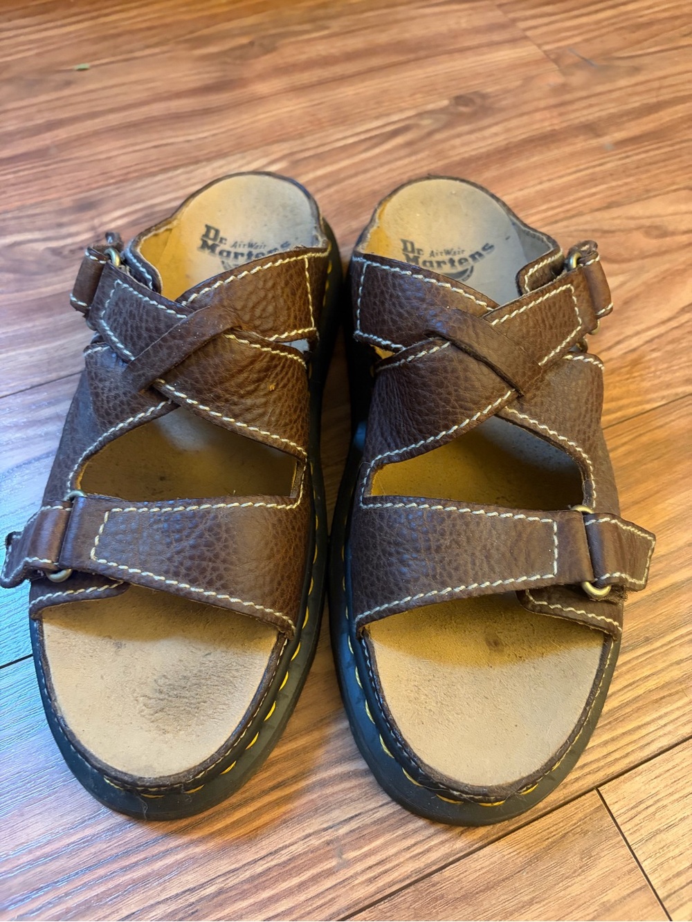 Dr. Martens Women’s Air Wair Brown Leather Sandals